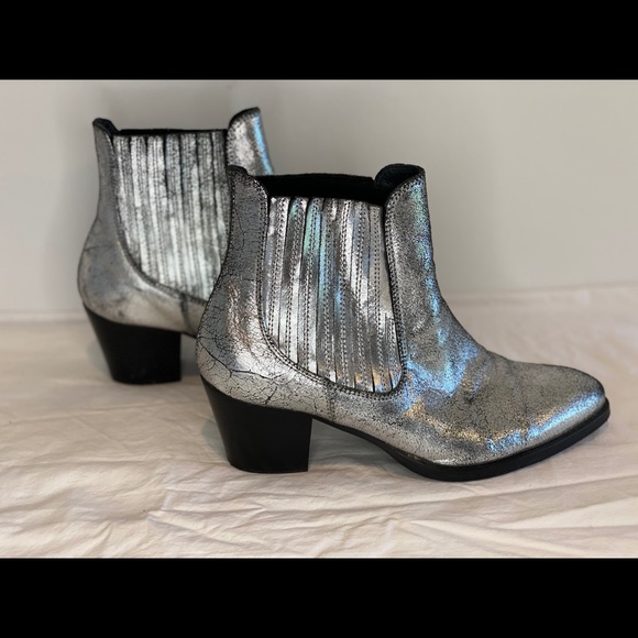Duo Boots Metallic Chelsea Boots - Gianni style - Picture 1 of 8